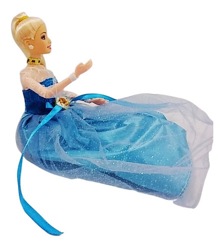 Imagen 4 de 7 de Royalty Muñeca Articulada 30cm Accesorios Vestido Turquesa