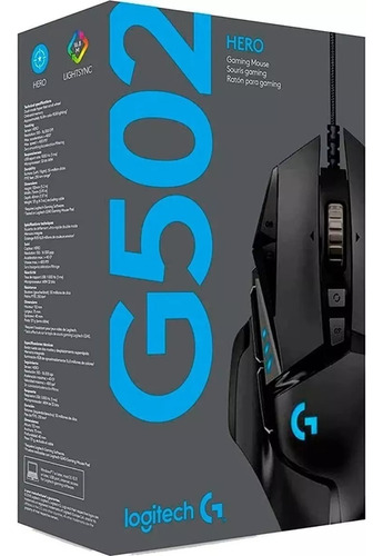 Mouse gamer de juego Logitech  G Series Hero G502 negro