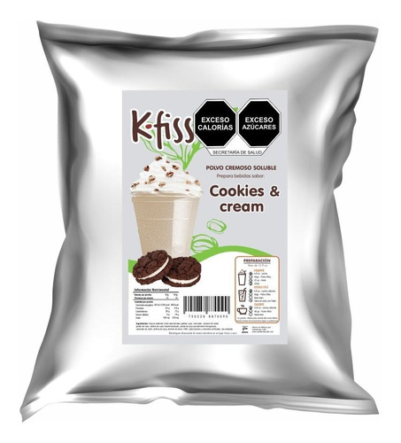 Cookies And Cream Kfiss. Polvo Soluble Para Bebidas. 1.6kg