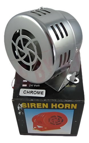 Chrome 12v 3  Air Raid Siren Horn Car Truck Motor Driven Ala