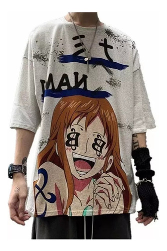 Camisa De Pareja De Anime De Una Pieza Con Estampado De Zoro