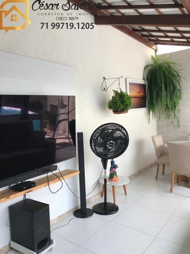 Imagem 25 de 30 de Casa 4 Suítes Em Condomínio Fechado, Buraquinho - Lauro De Freitas - Ca01136 - 70448689