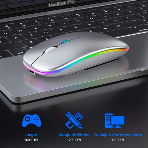 Mouse Inalámbrico Ratón Bluetooth Receptor Mini Usb
