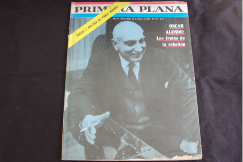 Revista Primera Plana # 119 (16/2/1965) Oscar Alende