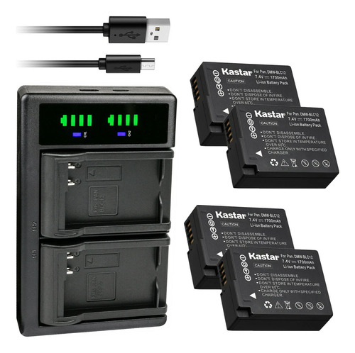 4 Bateria Cargador Usb Ltd2 Repuesto Para Panasonic Lumix