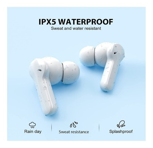Imagen 4 de 4 de Audífonos in-ear inalámbricos QCY True Wireless Earbuds T13 blanco