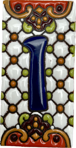 Numero Talavera Tradicional Residencial Casa Decorativo 15cm