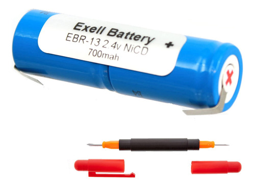 Exell 2.4v Batería Para Razors Remington D B00io3en6m_160424