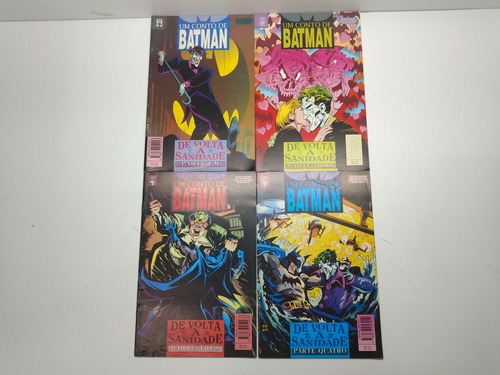 Hq Coleção 4 Volumes Um Conto De Batman De Volta À Sanidade Ano 1995 Editora Abril 16267 (Usado)