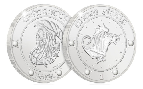 Banco Mágico De Gringotts De Harry Potter Con 3 Monedas