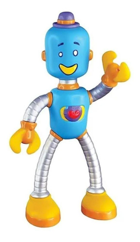 Boneco Robô Tum Tum Mundo Bita Infantil Líder Brinquedos Personagem Robô Tum Tum e Flora