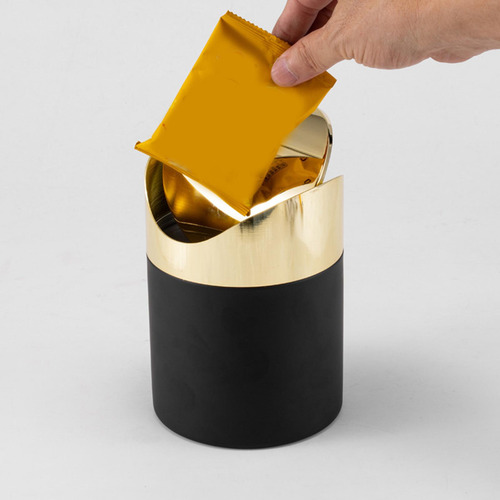 Mini Bote De Basura Con Tapa Abatible, Bote De Basura De