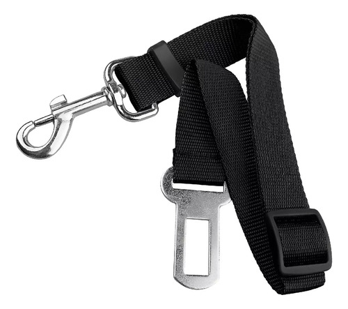 Cinturon Seguridad Color Negro Para Auto Mascotas 70cm