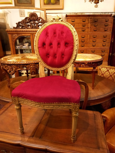 Manyantiques -  Antigua Silla De Dormitorio Luis Xvi