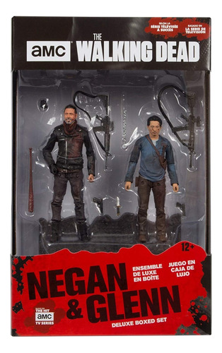 Negan & Glenn The Walking Dead Deluxe Box Mcfarlane Nuevo (Usado)