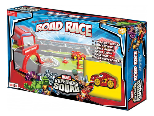 Maisto 12090 Super Hero Squad Play Places Road Race