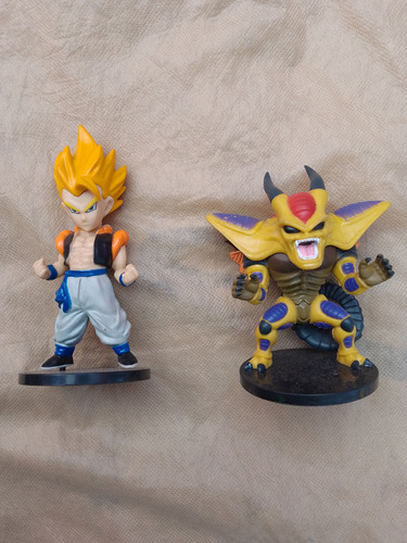 Set 2 Figuras Dragon Ball 7 Cm Gogeta, Goku, Saiya Man 