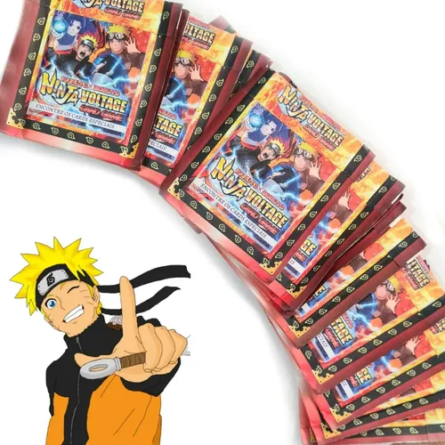Cards Colecionáveis Naruto Educativo 200 Unidades Super Raras