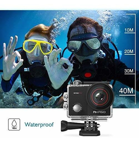 Imagen 5 de 5 de Akaso Ek7000 Pro Cámara De Acción 4k Con Pantalla Táctil