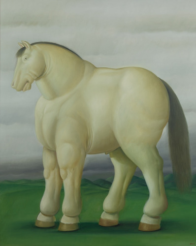 Poster Lamina Afiche 30x45cm Fernando Botero Obra Caballo 1