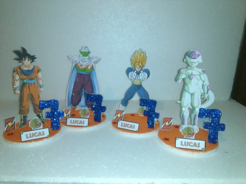 Para Decorar Tu Cumple De Dragon Balls Z De 19cm,26cm Y 35cm