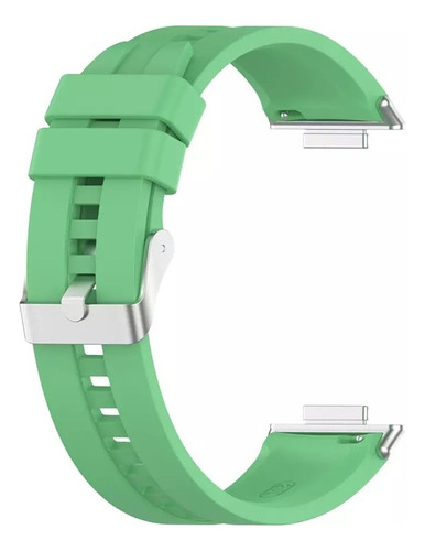Correa Compatible Con Huawei Watch Fit 2 Verde Claro Ancho 24.5 mm