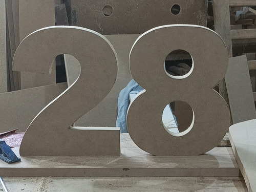 Letras Caladas En Mdf De 20 Cm 