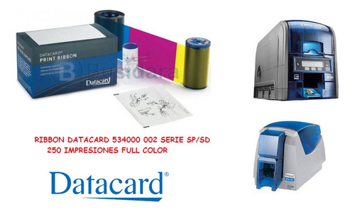 Cinta Ribbon Datacard 534000-002 Serie Sp/sd 250 Impresiones