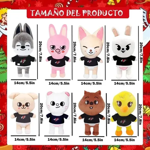 Ld. Conjunto Tzawhst De 8 Peças Skzoo Stray Kids 20 Cm
