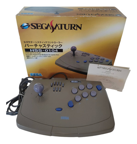 Controle Sega Saturno Arcade Stick Hss-0104 Japão Semi-novo!