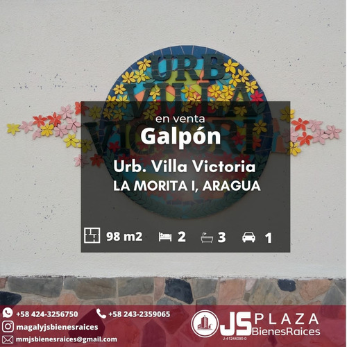 Imagen 1 de 7 de Venta De Galpón Urb Villa Victoria  04243256750
