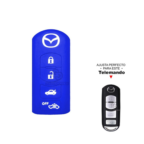 Forro Protector Silicona Llave Smart 4b Mazda 3