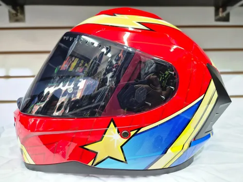 Casco Diseño Mujer Maravilla Marca Edge Certificado Dot