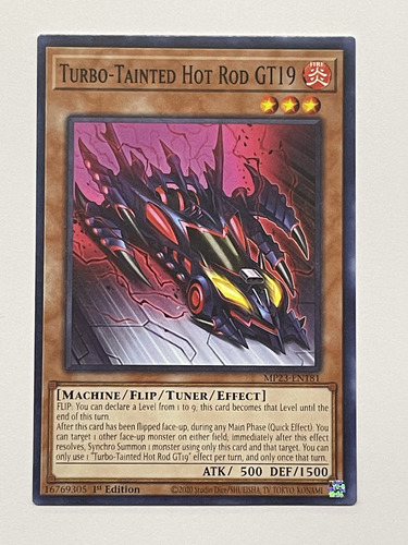 Yugioh Comun Turbo Tainted Hot Rod Gt19