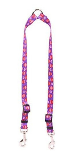 Diseño De Perro Amarillo Valentines Owls Coupler Dog Leash-