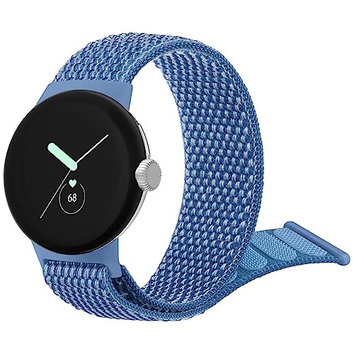 Correa De Nylon Suave Con Velcro Para Google Pixel Watch