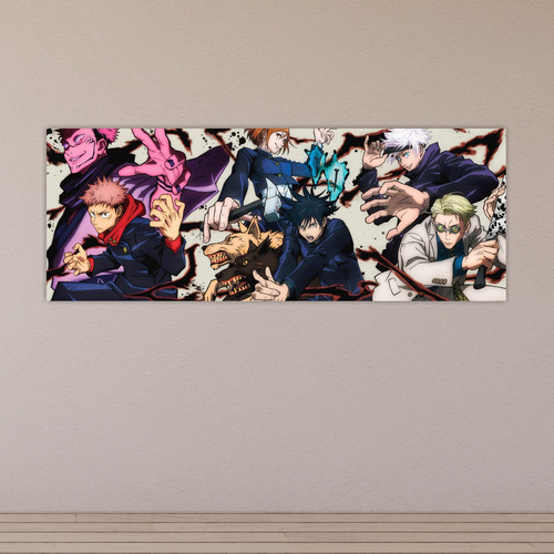 Cuadro Grande 30x80 Cm Horizontal Hechiceros Versus Sukuna