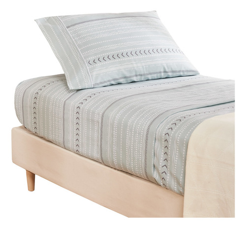 Sábanas 1.5 Plaza Arredo Estampas Ondas