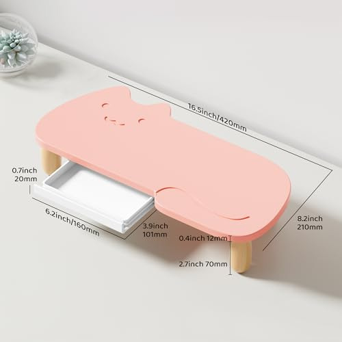 Elevador De Monitor En Forma De Gato, Resistente Soporte De