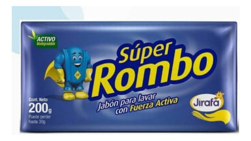 Jabón Super Rombo (25u X200gr). Ref. 20. Delivery 