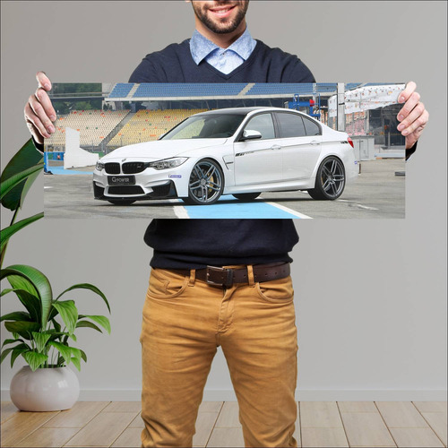 Cuadro 30x80cm Auto 2015 Bmw M3 By G Power Auto 318