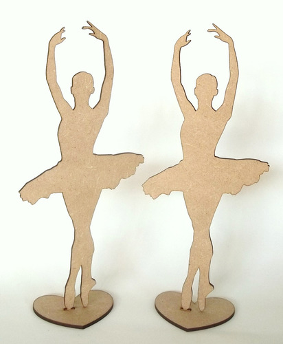 50 Bailarinas Mdf 25cm Decoração Lembrancinha Festa 15 Anos