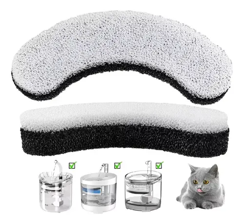 6 Filtros De Repuesto Para Fuente De Agua De Gatos De 2.5L - Con Carbón Activado Y Resina Para Mejor Sabor Y Prevenir Infecciones Urinarias