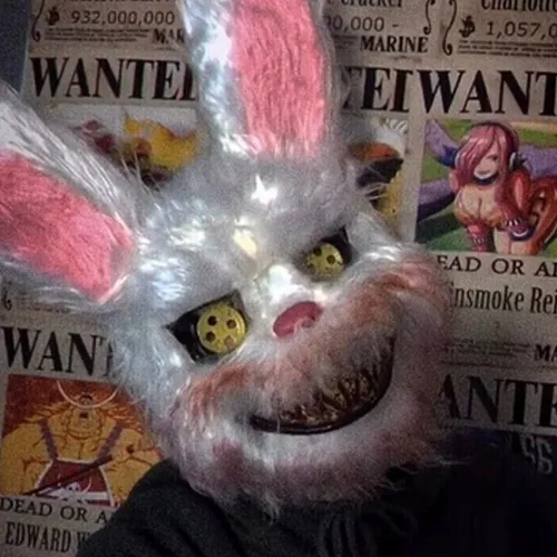 Máscara Hecha A Mano, Máscara De Cosplay De Terror Con Oso C