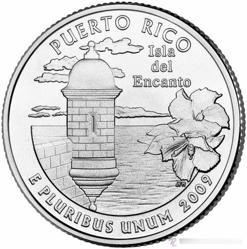 Imagen 2 de 3 de Quarter - Puerto Rico - Año 2009 - 56 Estados - Eeuu
