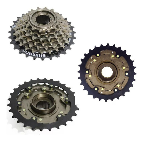 Piñon De Bicicleta Mtb Shimano Tz500 A Rosca 7v 14-28t