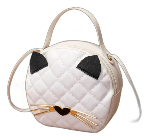 Bolso De Círculo Acolchado Con Gráfico De Dibujos Animados