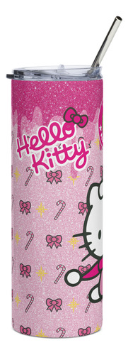 Termo + Mouse Pad De Regalo Hello Kitty Feliz Navidad Md3