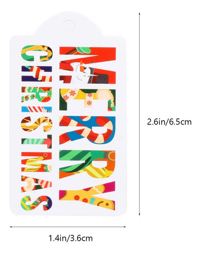 Imagem 7 de 8 de 2 Conjuntos Feliz Natal Diy Etiquetas Etiquetas Papel De Emb