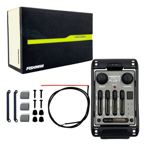 Pré Amplificador Fishman Prefix Plus Man-pt4 Cor Preto